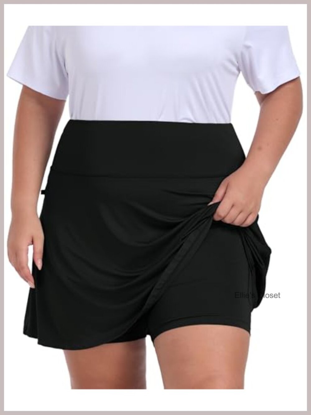Plus Size Athletic Skort 20" High Waisted Golf Tennis Skirt with Pockets Knee